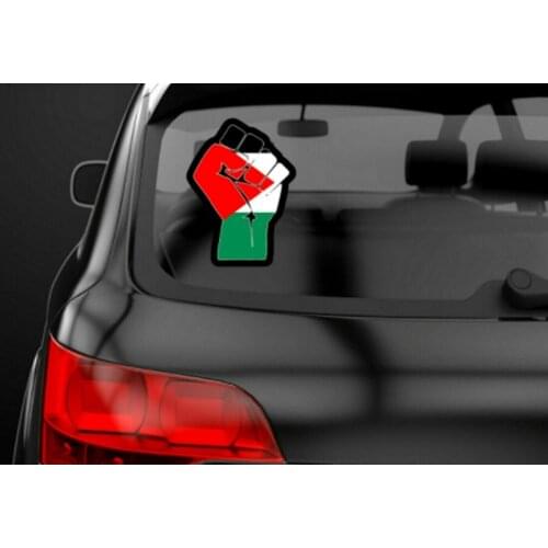 1pc Car Sticker Protest FREE PALESTINE 2021 GAZA Charity Freedom Bycot Glass Car Sticker Protest Quick Installation Car Stickers