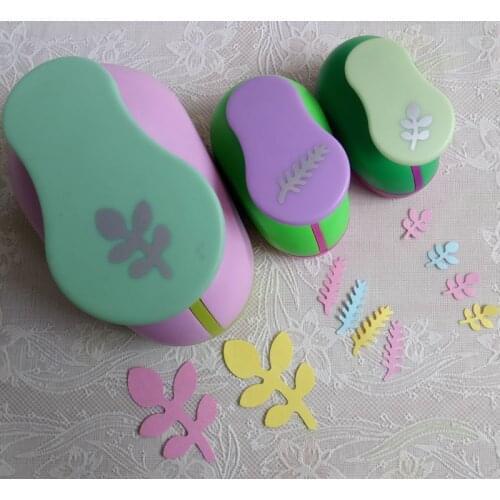 2 inch ( 4.8cm) 1inch (2.5cm) 5/8inch (1.6cm) leaf design of craft punch eva foam maker paper punches for scrapbooking Embossers