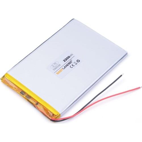 3.7V lithium polymer battery 3560100 GPS Tablet PC 2200MAH Mobile Power for PAD DVD Naptop e-book video game IPAQ MID