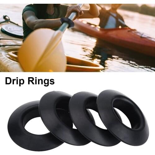 4PCS Universal Kayak Paddle Rubber Drip Rings For Kayak Canoe Rafting Paddles Shaft Outdoor Kayak Accessories