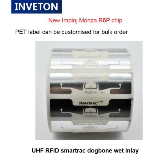 500pc/lot passive 860-960mhz dogbone tag uhf rfid sticker impinj monza chip apply in the running race cycling runner bib number