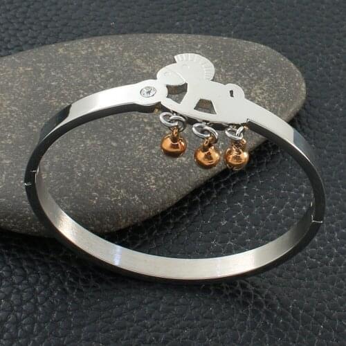 Wholesale Fashion Stainless Steel Jewelry Cuff Bangle Hot For Women Bijoux En Acier Inoxydable Femme BRYZ083