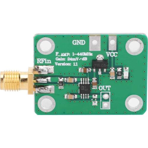 Watt Meter RF Power Meter Module High Frequency Logarithmic Detector Board AD8310 0.1 TO 440 MHz Digital Wattmeter