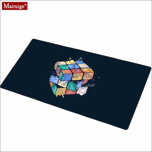 Rubiks Cube Gaming Mouse Pad 900x400 Computer Desk Protector Mouse Carpet Keyboard Pad Mats Table Game For Pc Office Rug