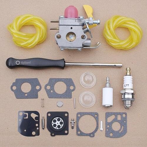 Carburetor For Zama C1U-W18 FL25C FL20C Poulan Weedeater 530071752 530071822 Trimmer w Fuel Line Adjust Tool Carb Repair Kit