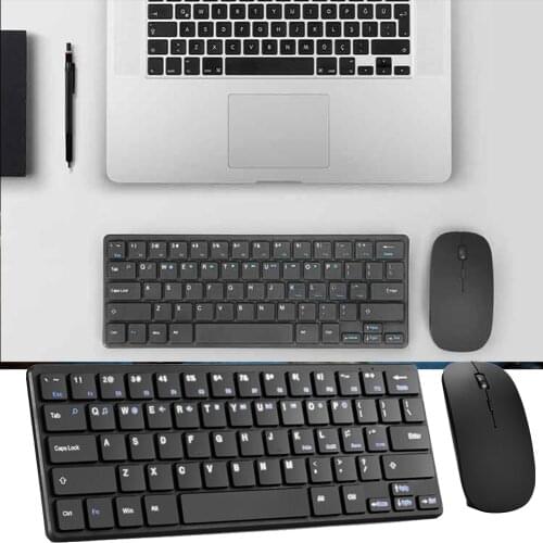 Ergonomic Mouse Keyboard Combo 2.4G Wireless 1200DPI Set Laptop Notebook PC for Household Computer Safety Parts