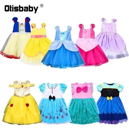 Halloween Christmas Girls Beauty and Beast Cosplay Infant Costume Belle Princess Dress Children Floral Dress 1 2 3 4 5 6 years