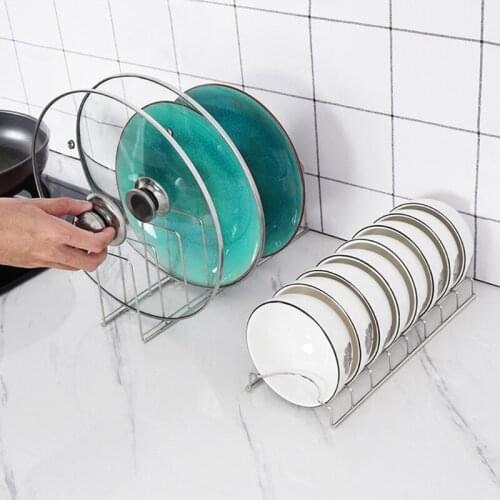 Kitchen Organizer Stainless Steel Dish Bowl Rack Drying Shelf Utensil Cutlery Drainer Storage Holder
