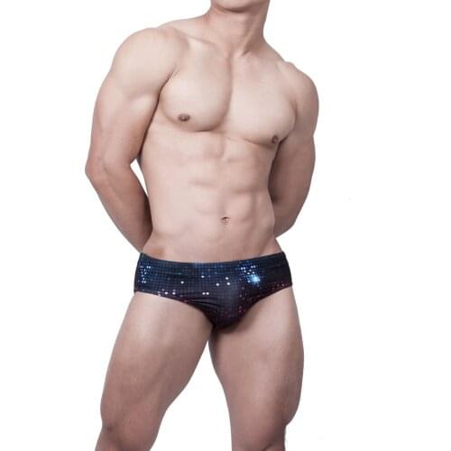 Cross-border Swimwear Men Pixel Mosaic Square Men Swimwear Fashion Mens Swimming Shorts For Bathing New Printed Swimming Trunks