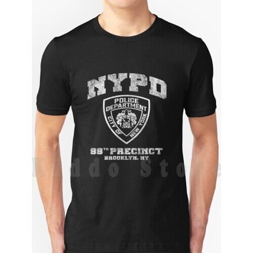 - 99Th Precinct T Shirt Print For Men Cotton New Cool Tee Nine Nine 99 B99 Jake Peralta Nine Nine Andy Samberg Funny 99 Amy