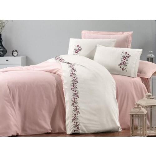 Carmen Embroidered Duvet set Powder