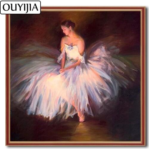 OUYIJIA 5D DIY Tango Dancer Beauty Diamond Painting Girl Oil Ballet Mosaic Embroidery Rhinestone Home Decoration Cross Stitch