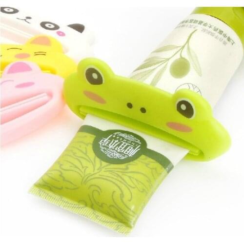 Hot Bathroom Household Tube Rolling Squeezer Easy Cartoon Toothpaste Dispenser Cosmetic Facial Cleanser Squeezer Super Practical