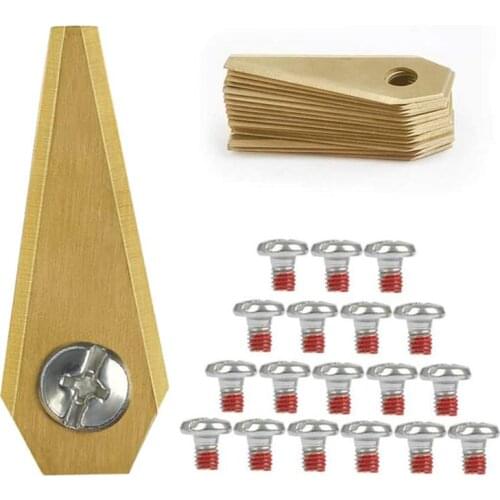 18PCS 49*19*1MM Robot Mower Replacement Blade Anti-rust Durable Mower Cutter For Bosch Indego Grass Cutter Greenworks #Dropship