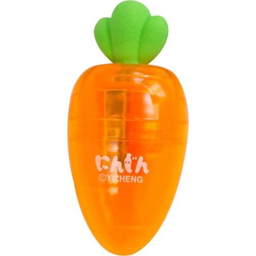 Carrot Shape Pencil Sharpener School Supplies Students Stationery Cute Manual Pen Sharpener Lovely Pencil Cutter Kids Gifts