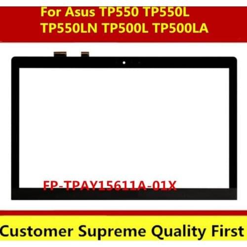15.6" FP-TPAY15611A-01X TOP15I97 V1.0 Touch Screen Touch Panel Digitizer Glass with frame For Asus TP500 TP500L TP500LN