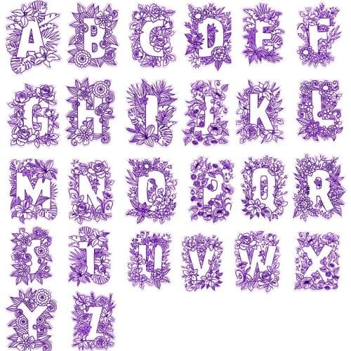 3*4inch Unique A-Z Alphabets Letters Symbols Transparent Clear Stamps for DIY Scrapbooking Paper Cards Making Crafts 2019 New