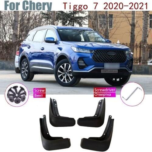 4 PCS Front Rear Fender Mud Flaps Guard Splash Flap Mudguard Car Accessories Mudguards For Chery Tiggo 7 2020-2021