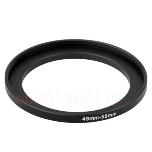 49-58mm Step-Up Metal Adapter Ring / 49mm Lens to 58mm UV CPL ND Filter Accessory