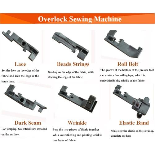 6pcs/Set Household Sewing Machine Foot-Pressing Sewing Machine Foot-Pressing Sewing Machine Accessories