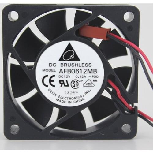 6015 12V 0.12A 6CM 6cm 2-wire CPU Computer Chassis Fan AFB0612MB