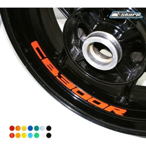 8X custom inner rim decals wheel reflective Stickers stripes Fit HONDA CB 300R