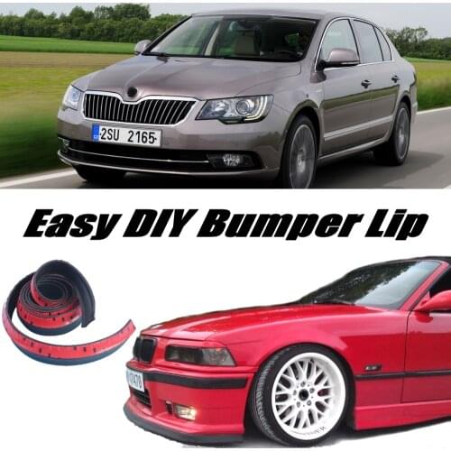 Bumper Lip Deflector Lips For Skoda Superb Front Spoiler Skirt For Car Tuning View / Body Kit / Strip