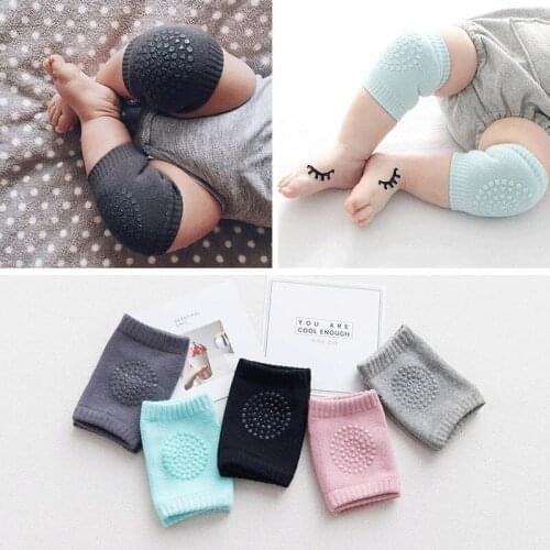 Childrens Knee Pad Elbow Protector Spring Autumn Non-Slip Anti-Fall Crawling Infants Toddlers Baby Leg Warmer Girls Boys