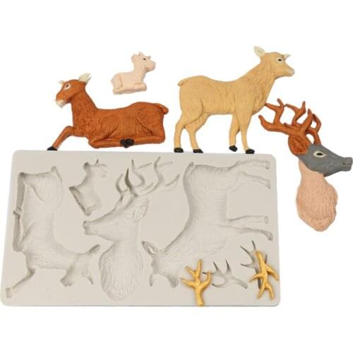 DIY goat Liquid silicone mold Fondant baking tool cake mould cake decorating tools Valentines Easter