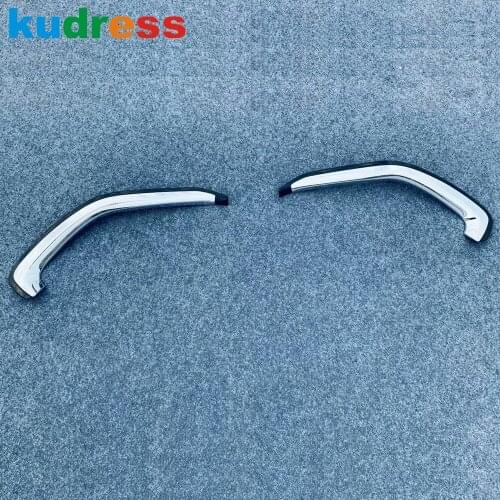 For Toyota Yaris Cross Hybrid 2020 2021 ABS Chrome Front Center Grille Grills Strip Cover Trim Car Styling Accessories 2pcs