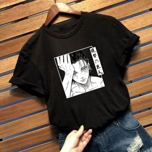 Attack on Titan T-shirt Eren Casaul Tee Unisex Clothes