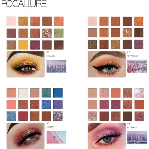 Hot！15Colors Matte Earth-Color Eye Shadow Palette HighQuality Sweet Gift Long-lasting Easy To Wear Waterproof Natural TSLM1