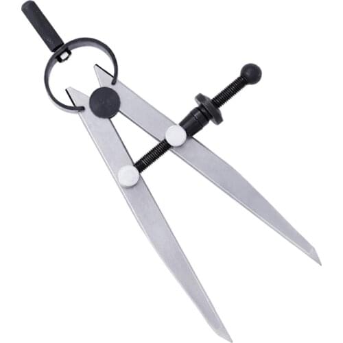 Nonvor 1pc Pencil Carbon steel Scriber Divider Pencil For Home Supplies Compass Circle Leather Scratch Marking Wing Divider