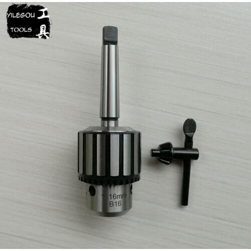 MT2# Morse-taper Shank With 1-16mm Spanner Chuck. 2# Morse Taper Shank B16 + Heavy Spanner Drill Chuck For Twist Drills Chuck