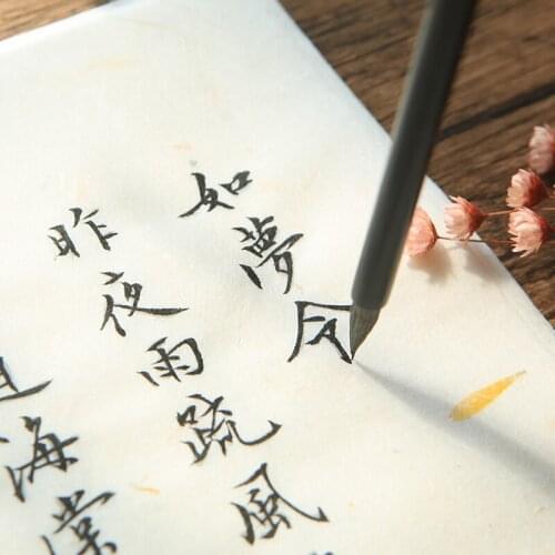 Small Regular Script Copybook Flower Fiber Xuan Paper Heart Sutra Copybook 20sheet Chinese Poem Brush Calligraphy Copybook