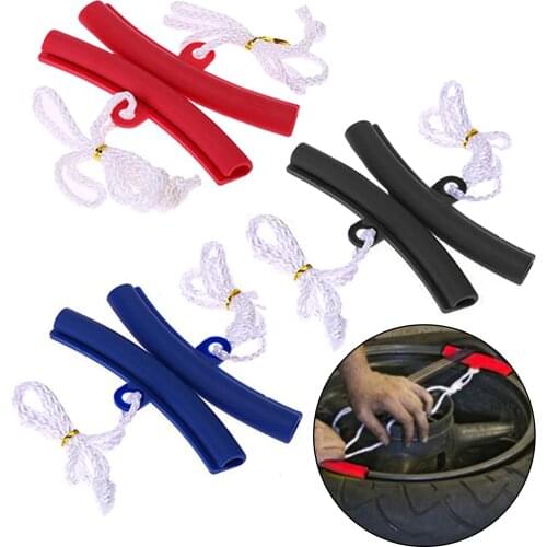 New Hot 2Pcs Universal Motorcycle Cars Saver Changing Tyre Tire Wheel Guard Rim Edge Protectors Tire Rims Tool Car Accessories