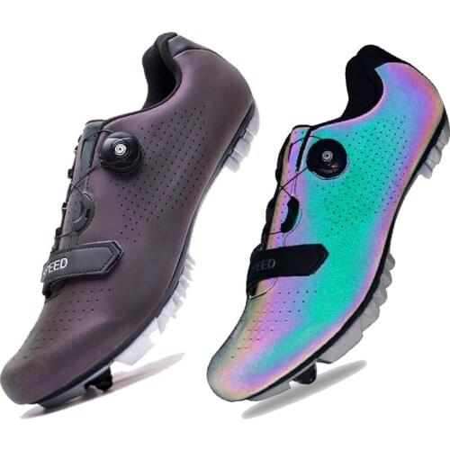 New Style Cycling Shoes Luminous Color-changing Cycling Shoes MenSPD Mountain Bike Speed Non-slip Shoes Ladies Road Cycling Shoe