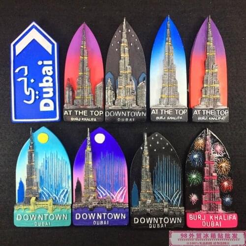 Dubai Fridge Magnet Original foreign trade export souvenirs Sailing Hotel