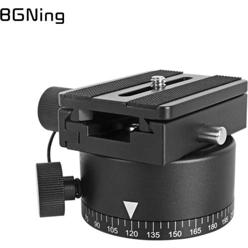 Panoramic Tripod Head Quick Release Plate w/ Node Index Rotator Adjustable Hole Blind Spot Shooting Mount Adapter Dslr Cameras