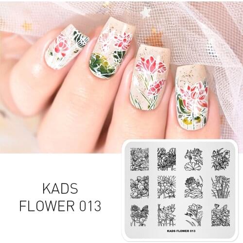 Nail Stamping Plates 1pc Flower Design Plates Printing Template DIY For Nail Stamping Template Nail Polish Printing Stencil