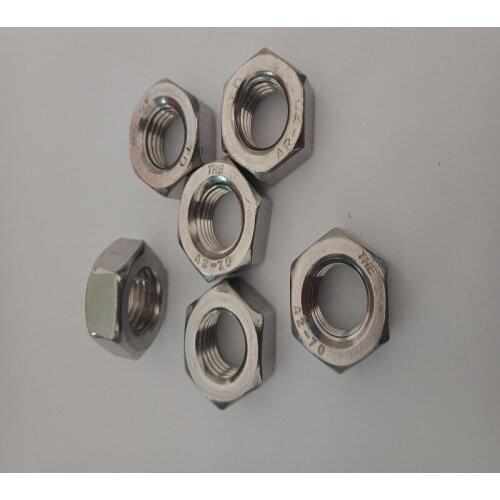 Free delivery Metric thread 304 stainless steel hex nut M1 M1.2 M1.4 M1.6 M2 M2.5 M2.6 M3 M3.5 M4 M5 M6 M8 M10 M12 M14 M16 M18