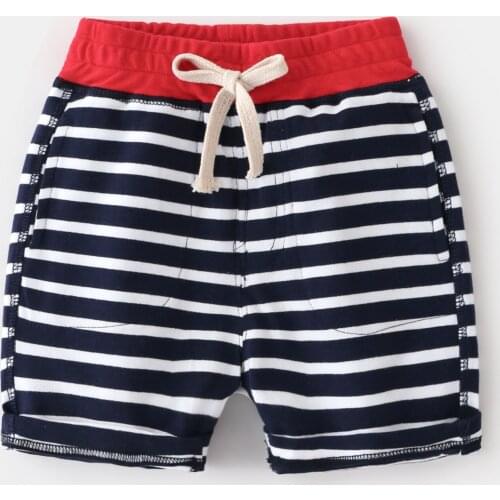 2021 Shorts For Boys 2-8T Toddler Kid Baby Clothes Striped Cotton Shorts gentleman kids clothing Party Club Streetwear