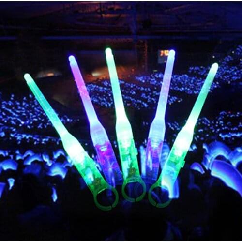 Led Light Stick Finger Lights Glowing Dazzle Colour Laser Emitting Lamps Gifts for The New Year Christmas Wedding Party