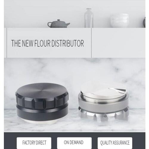 The New Flour Stainless Steel Coffee Tamper 58mm Base With Three Angled Slopes Coffee powder hammer Kitchen Accessorie