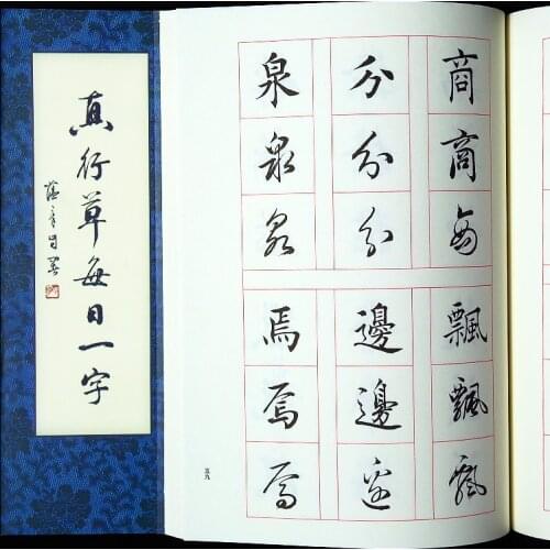 Chinese Calligraphy Copybook Adult Student Cursive Script Running Calligraphy Techniques of Calligraphy Brush Copybook Entry