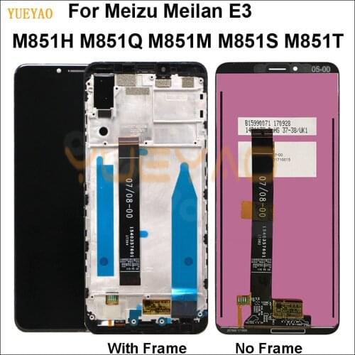 LCD Display For Meizu E3 Touch Screen Digitizer+LCD Display For Meizu E3 M851H M851M M851Q LCD 5.99" Cellphone Black White
