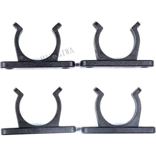 4 pcs 1" Nylon Tube Holder Clip Boat Hook Paddle Oar Stern Pole Light Storage Kayak Canoe Fishing Rod