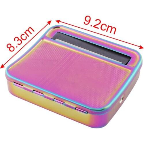 70mm Metal Rolling Machine Convenient Quick Tobacco Cigarettes Case Manual Tobacco Roller Cigarette Rolling Machine For Smoking
