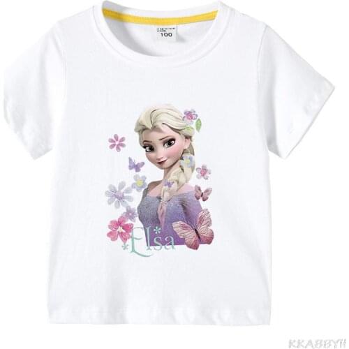 Disney Frozen Kids T Shirt Children T-shirt Boys And Girls Toddler Tee Big Brother/Sister Funny Clothes For Baby Boys Girl