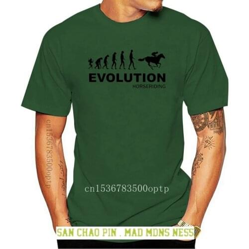 Evolution Horseriding - Horses / Equestrian Themed MenS T-Shirt 2020 High Quality Cotton Casual Brand Movie Tee Shirt